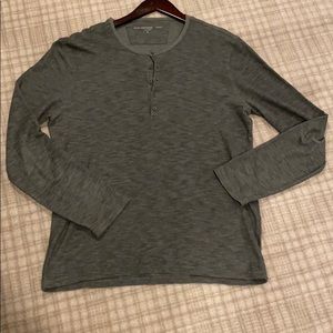 John Varvatos Green Gray Long Sleeve XL L Shirt